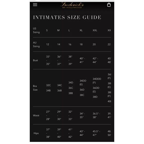 Fredericks of Hollywood Women's Size 18 Underbust Underwire Bra Red Black NWT - Picture 10 of 12